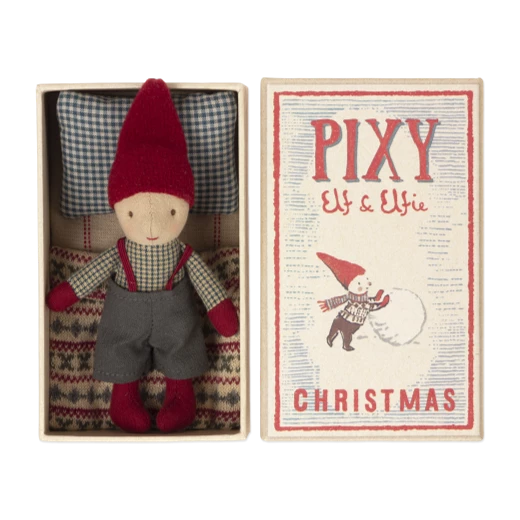 Maileg Pixy Elf in Matchbox