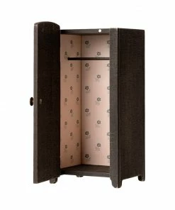 Maileg Vintage Closet with Hangers Mini Anthracite