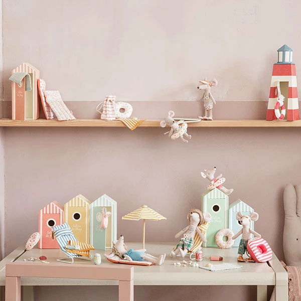 Maileg Beach Set Shovel, Bucket and Shells