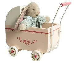 Maileg Carrito Madera Rosa "Micro"