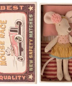 Maileg Little Sister Mouse in Matchbox