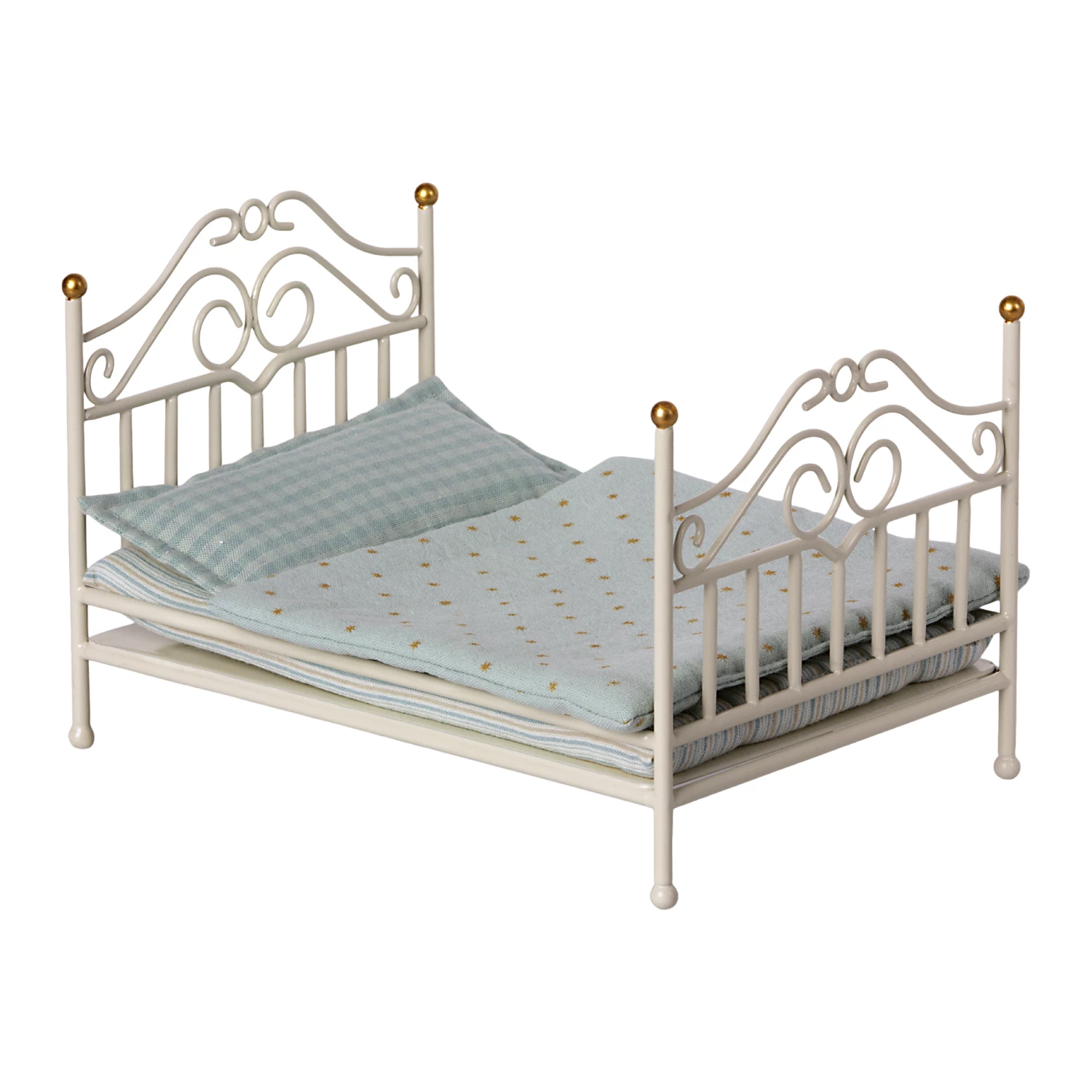 Maileg Vintage Bed, Micro - Off white