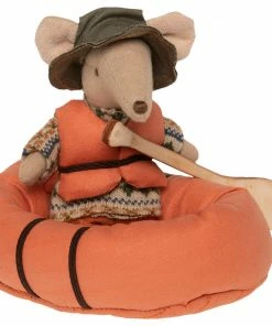 Maileg Rubber Boat with Life West and Paddle