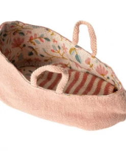 Maileg Mini Fabric Carrycot with Handles