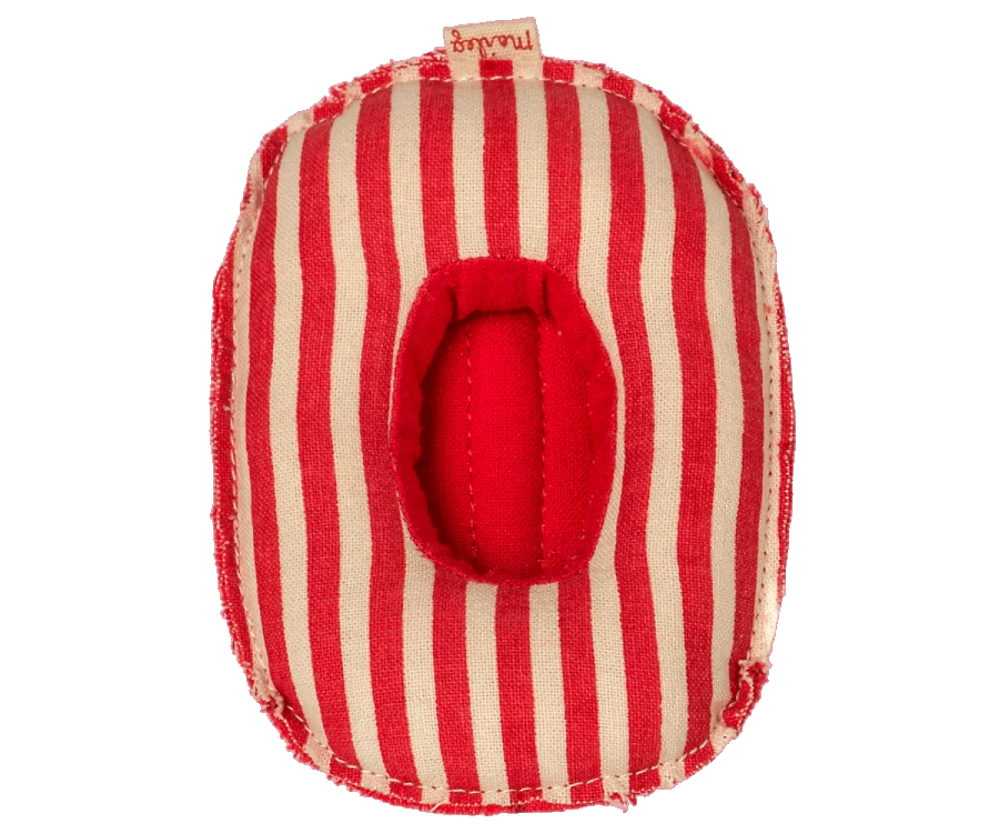 Maileg Small Red Rubber Stripe Mouse Toy Boat