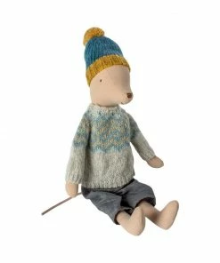 Maileg Medium Winter MouseBoy