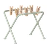 Maileg Mint Metal Clothesline with Tongs