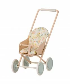 Maileg Micro Mice or Rabbits Stroller - Sky Blue