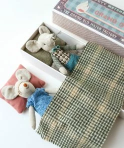 Maileg Grandma Grandpa Mice In Matchbox
