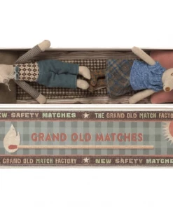 Maileg Grandpa & Grandma Mouse In Match Box