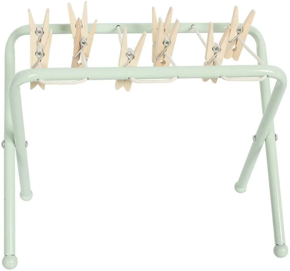 Maileg Mint Metal Clothes Post with Pegs