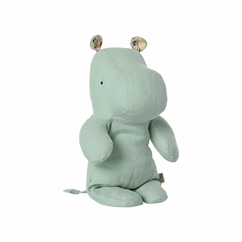 Maileg Safari Friends, Small Hippo - Light Mint