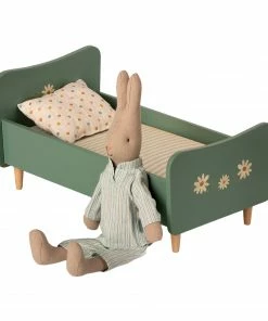 Maileg Wooden Bed - for Mini Mice and Rabbits - Mint Blue