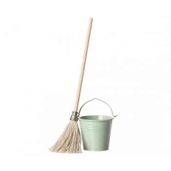 Maileg Light Green Mop Bucket