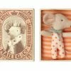 Maileg Baby Girl Mouse in a Match Box