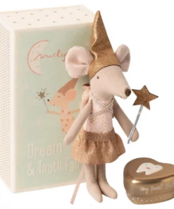 Maileg Tooth Fairy Big Sister Mouse in Matchbox