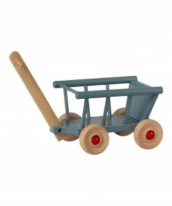 Maileg Vintage Style Wagon for Micro Mice and Rabbits - Blue
