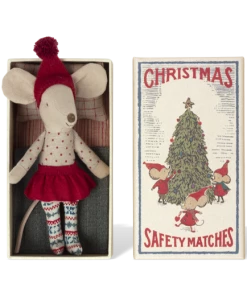 Maileg Christmas Mouse In Matchbox Big Sister