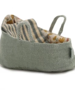 Maileg Mini Fabric Carrycot with Handles