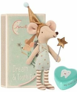 Maileg Tooth Fairy Big Brother Mouse with Metal Box