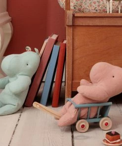 Maileg Safari Friends, Small Hippo Light Mint