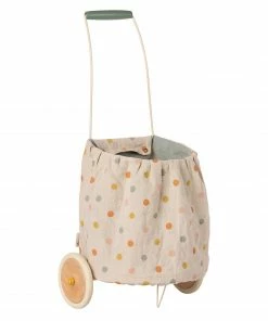 Maileg Trolley - Multi Dots - Blue