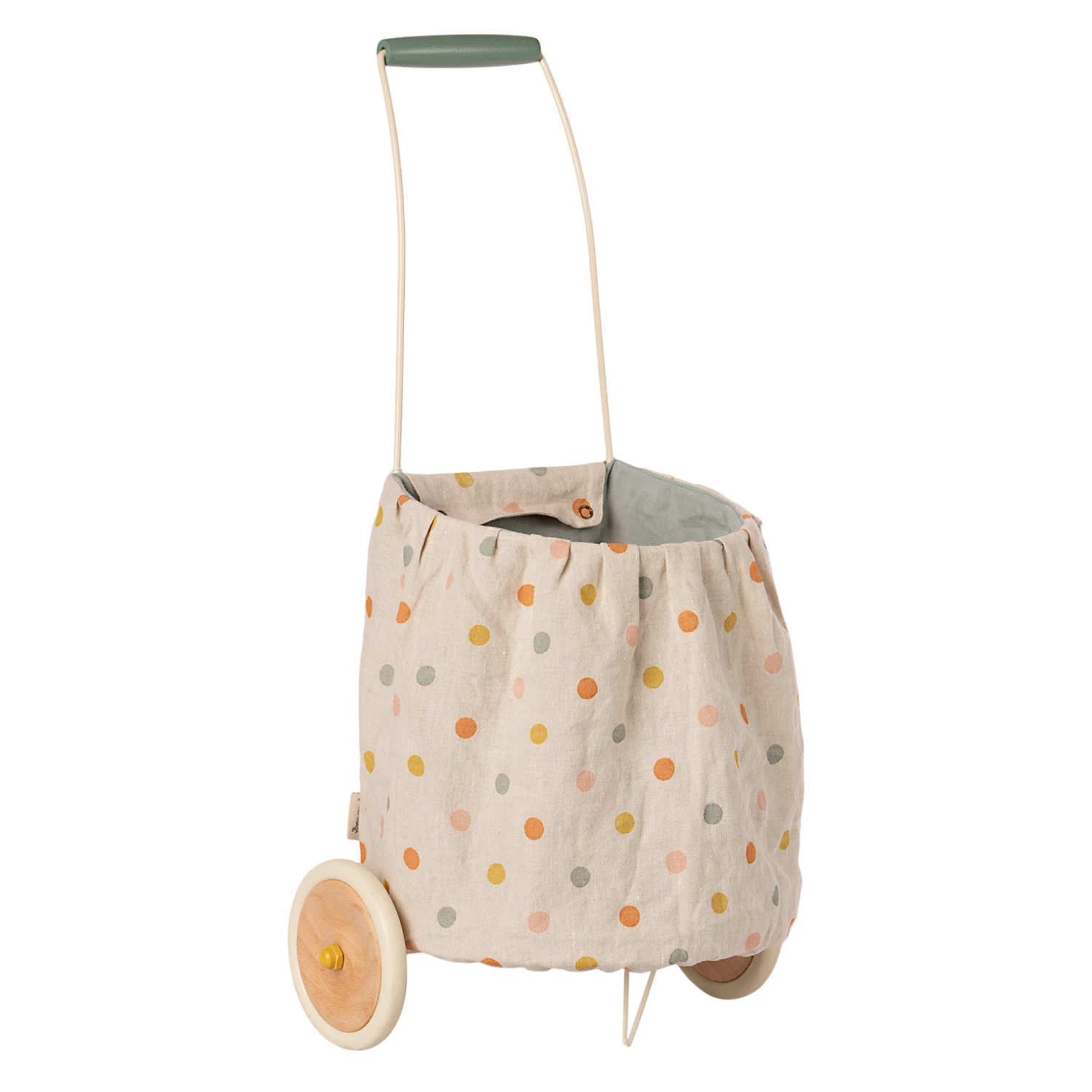 Maileg Trolley - Multi Dots - Blue