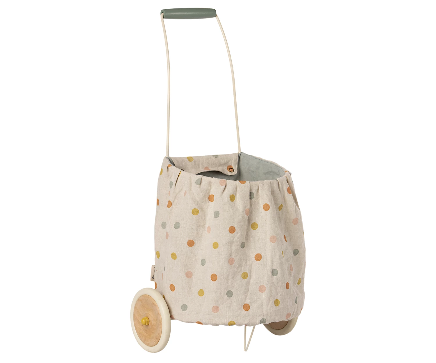Maileg Trolley - Multi Dots - Blue