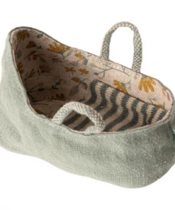 Maileg Mini Fabric Carrycot with Handles