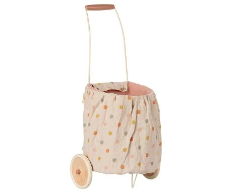 Maileg Trolley, Multi Dots - Rose