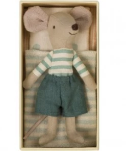 Maileg Big Brother Mouse in Retro Style Matchbox Toy