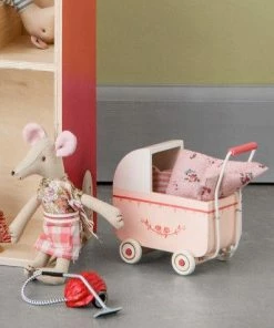 Maileg Carrito Madera Rosa