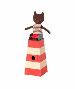 Maileg Cat Sauveteur with Tower