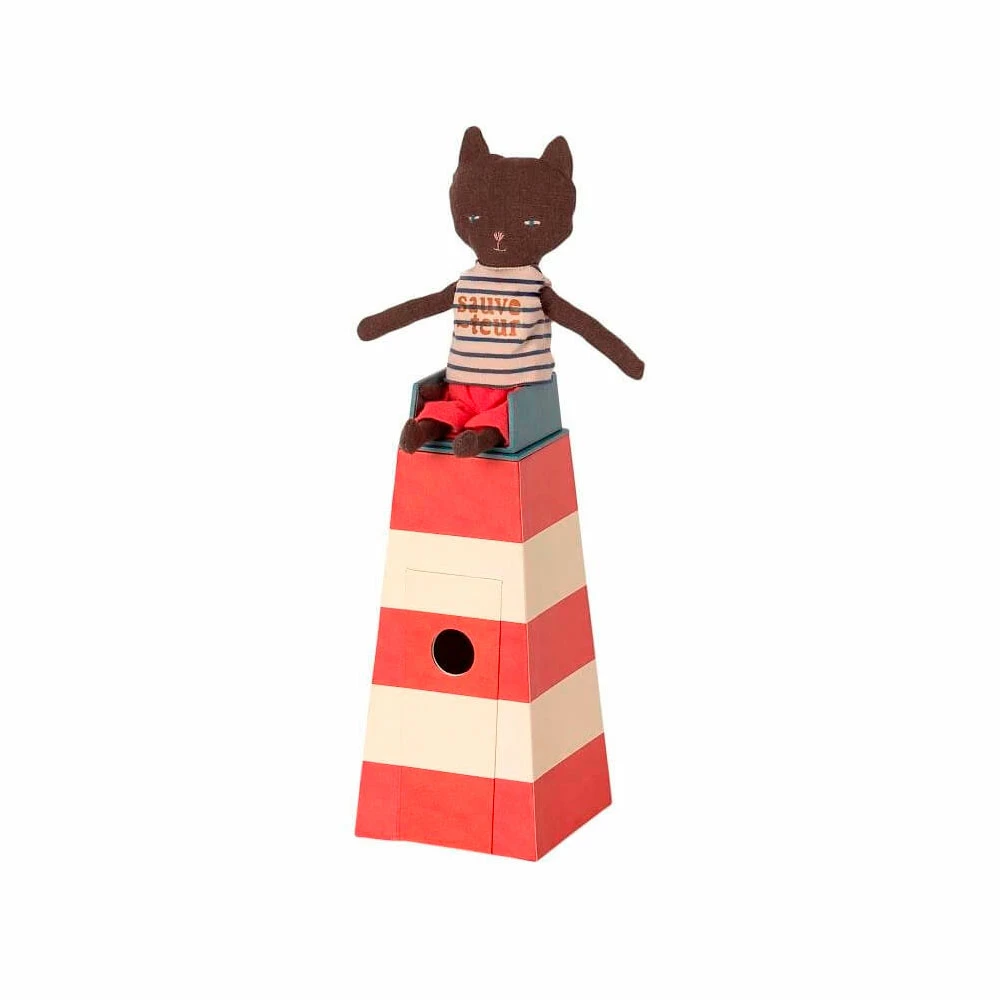 Maileg Cat Sauveteur with Tower