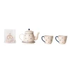 Maileg Set of White Metal Tea and Cookie Service