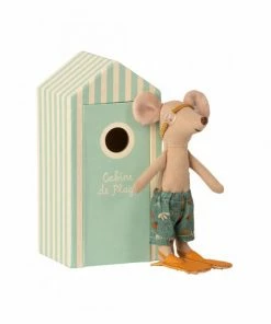 Maileg Cabina De Playa Con Hermano Mayor