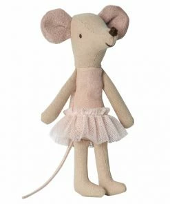 Maileg Natural and Light Pink Big Sister Ballerina Mouse