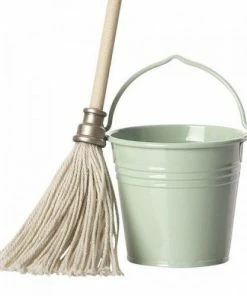 Maileg Light Green Mop Bucket