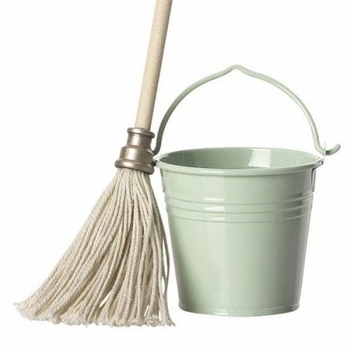 Maileg Light Green Mop Bucket