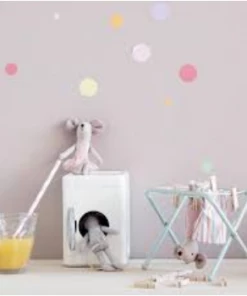 Maileg Mint Metal Clothesline with Tongs