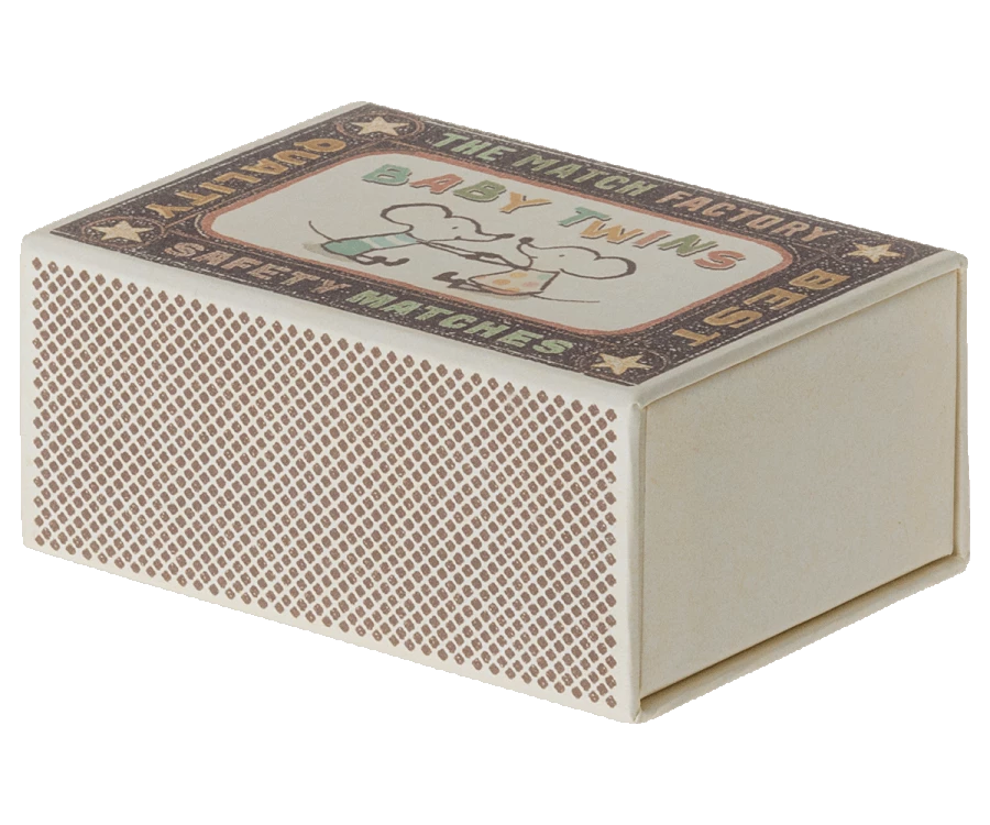 Maileg Jumeaux Dans Une Boîte D'allumettes