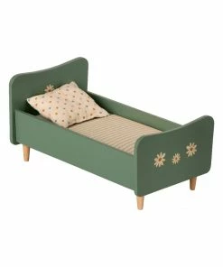 Maileg Mini Wooden Bed Mint Blue