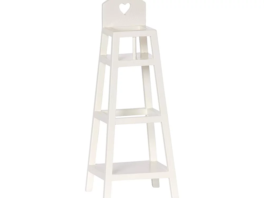 Maileg Off White Wood High Chair for My