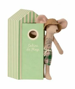 Maileg Beach Mice Dad in Cabin De Plage