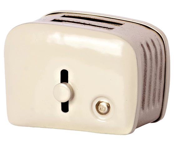 Maileg Grille pain & pain miniature - Blanc cassé